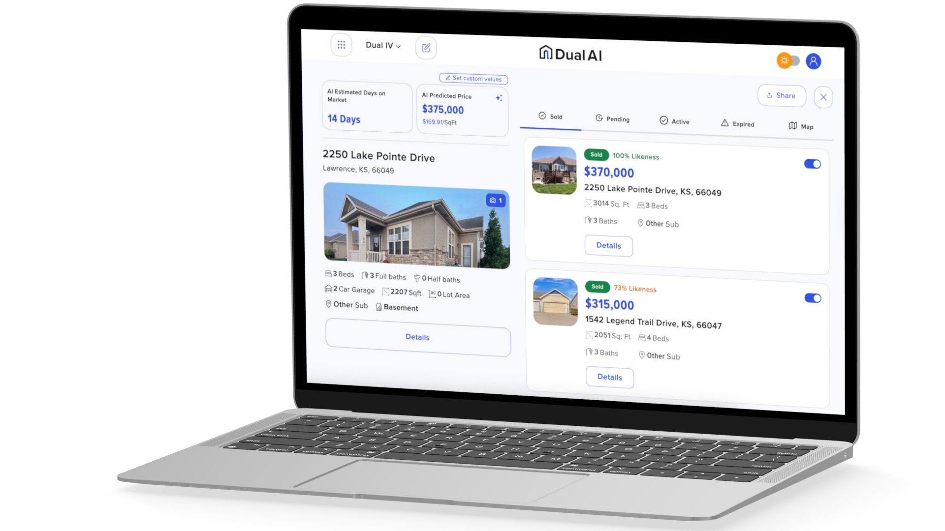 Dual AI real estate platform built by TowerHouse Studio nearshore development team